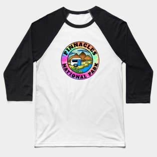 Pinnacles National Park California Camper Camping Camp Trailer Baseball T-Shirt